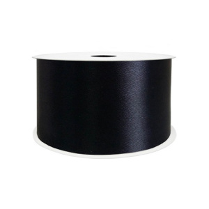 Лента Атлас Черный 25мм*22,85м