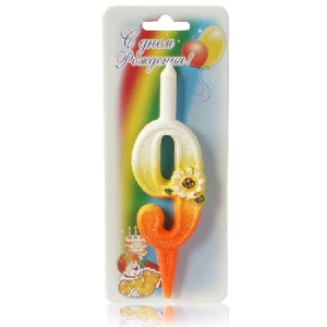 3039 свечи тортовые цифры солнечные 9  4606021001369