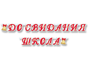 Гирл-буквы До свидания школа 255м