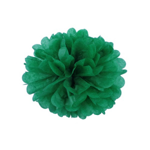 Помпон бумажный 40 см. т.зеленый