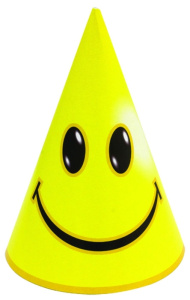 Колпак Улыбка желтый 8шт/Д