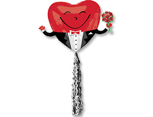 Подвеска-серпантин бело-черная 86см