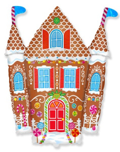 Шар на палочке Пряничный домик