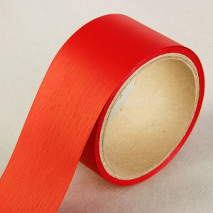 Лента Аспидистр тиснение красная 5см*10м