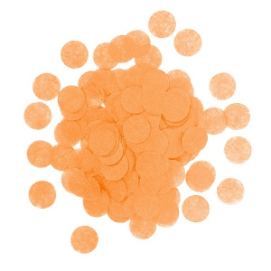 Конфетти тишью Круги Оранжевый 7гр