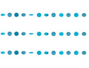 Гирлянда Круги Carib Blue блеск 2,1м 6шт