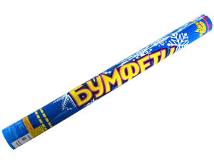 Хлопушка 60см Снежинки бум/фольг