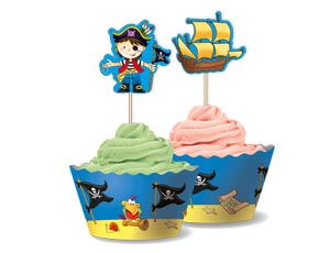 Украшение д/кекса Маленький Пират 24шт