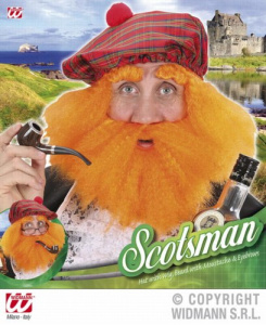 Парик, борода и брови рыжий