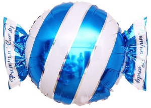 Шар фигура Конфета синяя 46см