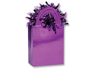 Грузик д/шара Сумочка фиолетовый 160гр