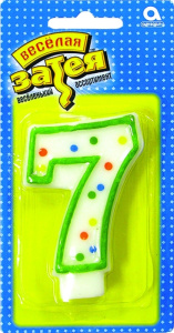 Свеча -цифра 