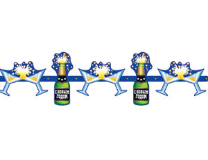 Гирлянда С НГ Шампанское 210см/П (2)