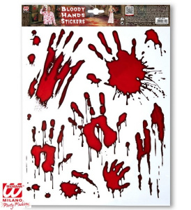Наклейки Руки кровавые