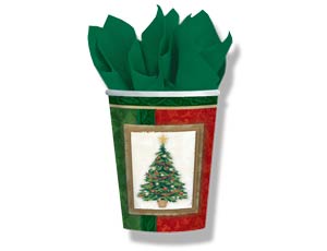 Стакан бум Елка 266мл 8шт/А