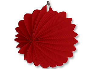 Фонарик бум круглый красный 25см