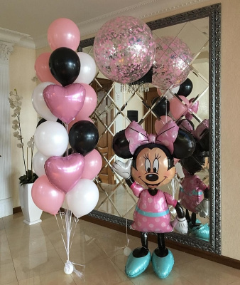 Фонтан_из_шаров_Минни_Маус_на_дне_рождения
