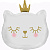 G72096-Cat-Princess-White