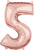 36600-number-`5`-rose-gold-26-inch