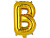 Шар буква В золото 41см