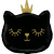 G72097-Cat-Princess-Black G72097-Cat-Princess-Black