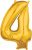 36557-number-`4`-gold-26-inch 36557-number-`4`-gold-26-inch
