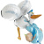 73050-Maxiloons-Baby-Boy-Stork 73050-Maxiloons-Baby-Boy-Stork